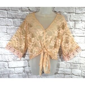 Full Circle Trends M Lace Top Romantic Coquette Whimsy Feminine Dainty Cottage